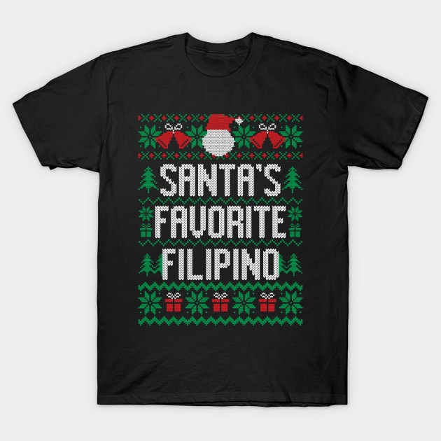 Santa's Favorite Filipino T-Shirt by Saulene